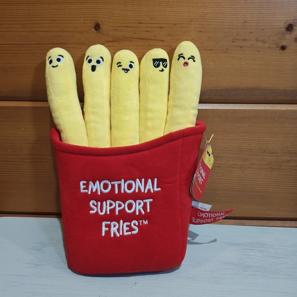 Emotional Support  Fries Plush‎ Stuffed Toy What Do You MEME NWT Funny D22